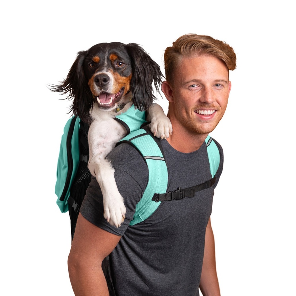 K9 Sport Sack Plus 2 Carrier with removable storage backpack - teal/mint green